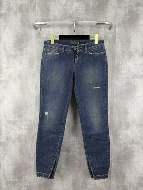 🚩steal Dolce & Gabbana Dark Blue Cropped Slim Jeans
